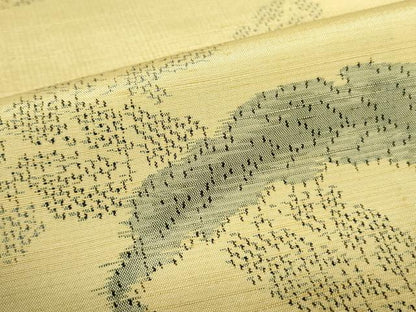 平和屋着物■上質な紬 舞葉文 正絹 逸品 DABE1905op