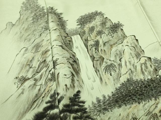 平和屋着物▼豪華色留袖 作家物 手描き 人物風景文 正絹 逸品 DABE1919op