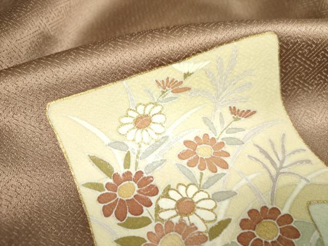 平和屋着物■訪問着 刺繍 色紙花松文 暈し染め 金彩 正絹 逸品 DABE1937op