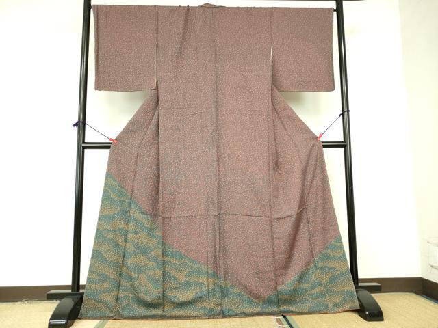 平和屋着物■訪問着 花唐草文 正絹 逸品 未使用 DABE1938op