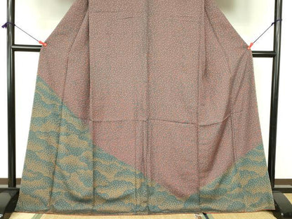 平和屋着物■訪問着 花唐草文 正絹 逸品 未使用 DABE1938op