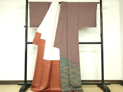 平和屋着物■訪問着 花唐草文 正絹 逸品 未使用 DABE1938op
