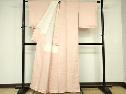平和屋着物■上質な色無地　草花地紋　虹色　正絹　逸品　DABH0037op