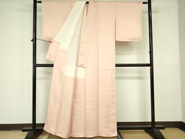 平和屋着物■上質な色無地　草花地紋　虹色　正絹　逸品　DABH0037op