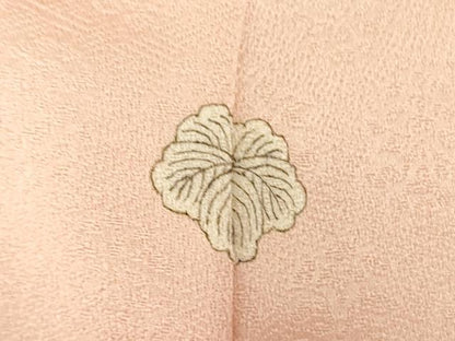 平和屋着物■上質な色無地　草花地紋　虹色　正絹　逸品　DABH0037op