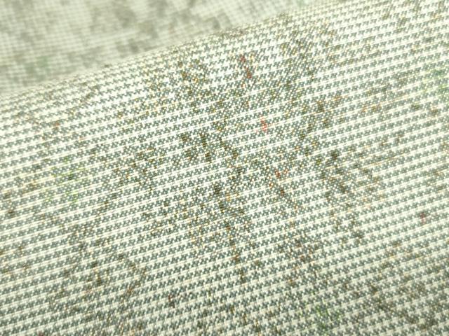 平和屋着物■本場大島紬 幾何学花文 正絹 逸品 DABE1946op