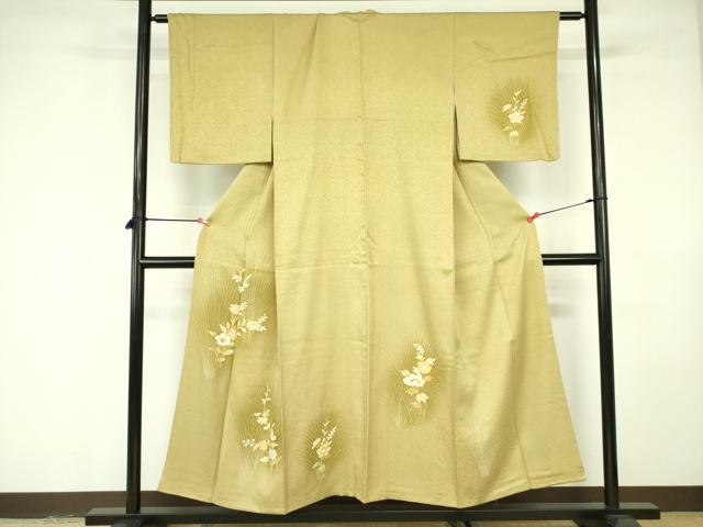 平和屋着物■訪問着 草花 暈し染め 金彩 正絹 逸品 DABE1947op