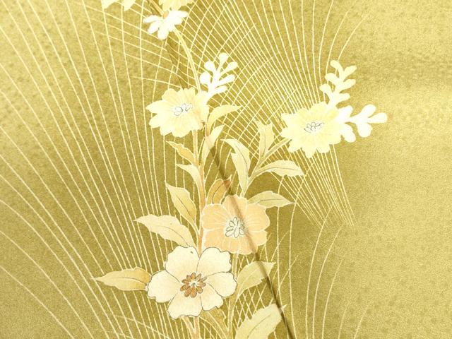 平和屋着物■訪問着 草花 暈し染め 金彩 正絹 逸品 DABE1947op