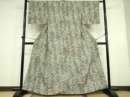 平和屋着物■上質な紬 抽象文様 正絹 逸品 DABE1954op