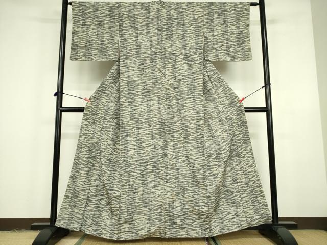 平和屋着物■上質な紬 抽象文様 正絹 逸品 DABE1954op