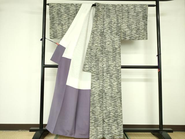 平和屋着物■上質な紬 抽象文様 正絹 逸品 DABE1954op