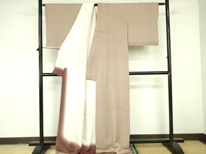 平和屋着物■上質な小紋 斜縞 正絹 逸品 DABE1960op