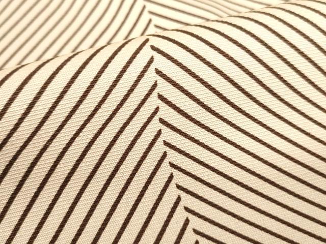 平和屋着物■上質な小紋 斜縞 正絹 逸品 DABE1960op