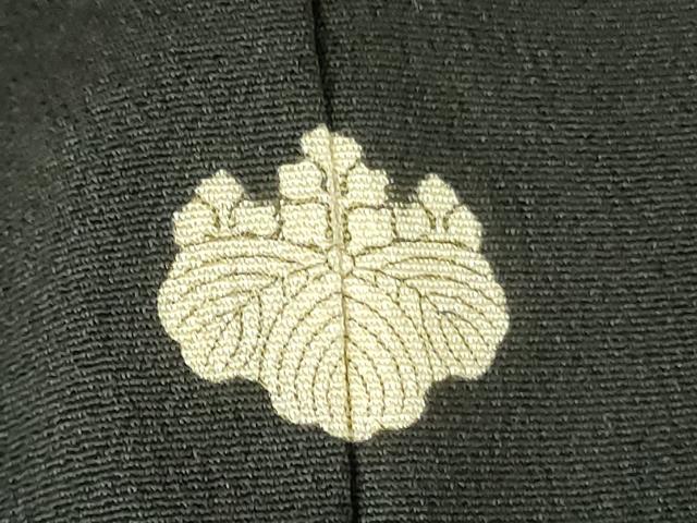 平和屋着物■豪華黒留袖　作家物　鴛鴦飛鶴花文　金彩　正絹　逸品　DABE1963op