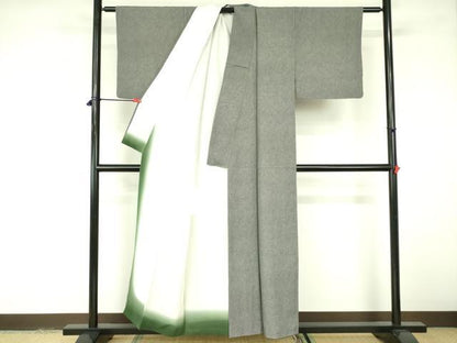 平和屋着物■江戸小紋 鮫小紋柄 黒地 正絹 逸品 DABE1964op