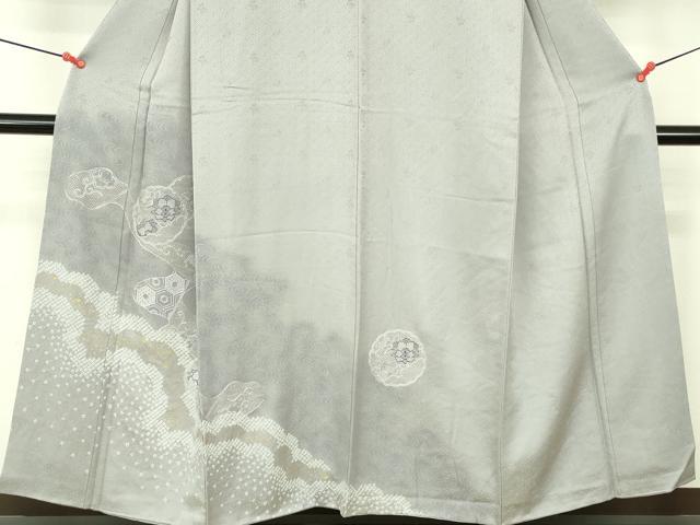 平和屋着物■中国三大刺繍 スワトウ刺繍 汕頭刺繍 訪問着 絞り 流水花文 暈し染め 金彩 正絹 逸品 DABE1972op
