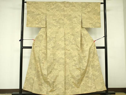 平和屋着物■上質な紬 風景花文 正絹 逸品 DABE1975op