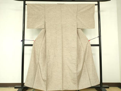 平和屋着物■上質な紬 雲文 正絹 逸品 未使用 DABE1980op