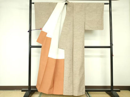 平和屋着物■上質な紬 雲文 正絹 逸品 未使用 DABE1980op