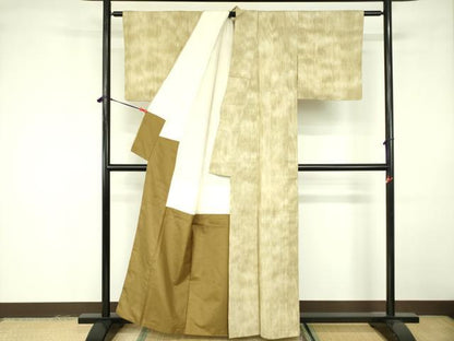 平和屋着物■上質な紬 霞文 正絹 逸品 DABE1993op