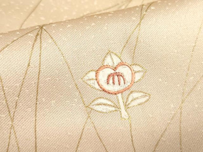 平和屋着物■訪問着 刺繍 草花 金彩 正絹 逸品 DABE1996op
