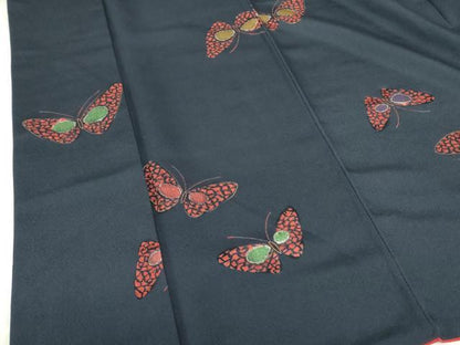 平和屋着物■上質な小紋 舞蝶文 金彩 正絹 逸品 DABE2000op