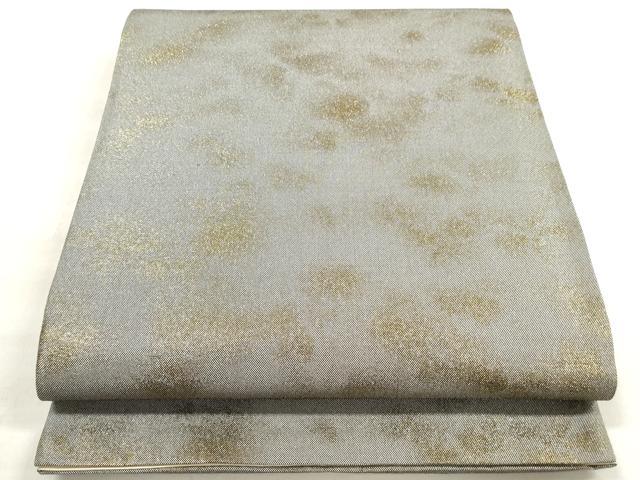 平和屋着物◎全通柄袋帯　霞文　金糸　正絹　逸品　DABE2085xg