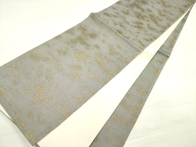 平和屋着物◎全通柄袋帯　霞文　金糸　正絹　逸品　DABE2085xg