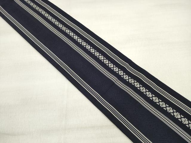 平和屋着物◎男性　本場筑前博多織　角帯　献上　証紙付き　正絹　逸品　DABE2100xg