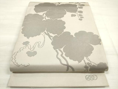 平和屋着物◎全通柄 本袋帯 蔦の葉花文 正絹 逸品 DABE2153xg