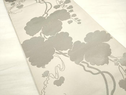 平和屋着物◎全通柄 本袋帯 蔦の葉花文 正絹 逸品 DABE2153xg