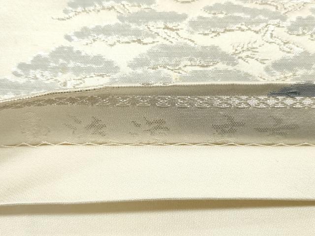 平和屋着物◎六通柄袋帯　東海道 廣重　風景松文　金銀糸　正絹　逸品　DABE2198xg