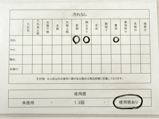 平和屋着物◎六通柄袋帯　唐織　流水鴛鴦花文　プラチナ箔　正絹　逸品　DABE2288xg