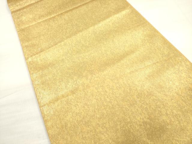 平和屋着物◎六通柄袋帯 霞文 金糸 引箔 正絹 逸品 DABE2296xg