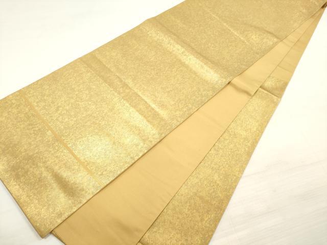 平和屋着物◎六通柄袋帯 霞文 金糸 引箔 正絹 逸品 DABE2296xg