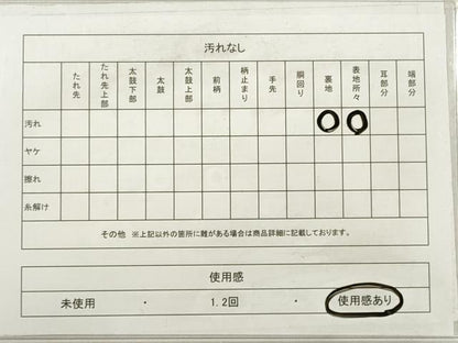 平和屋着物◎六通柄袋帯　唐織　松皮菱華文　プラチナ箔　正絹　逸品　DABE2387xg