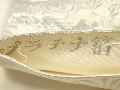 平和屋着物◎六通柄袋帯 唐織 九百錦 京洛の四季 プラチナ箔 正絹 逸品 DABE2395xg