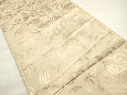 平和屋着物◎六通柄袋帯 正倉院葡萄蔦の葉文 金糸 正絹 逸品 DABE2434xg