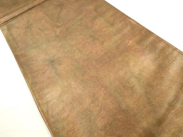 平和屋着物◎六通柄袋帯　霞文　金糸　引箔　正絹　逸品　DABE2479xg