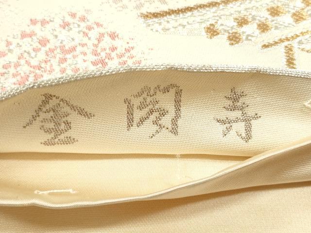平和屋着物◎六通柄袋帯　金閣寺　金銀糸　正絹　逸品　DABE2517xg