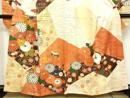 平和屋着物■豪華振袖 駒刺繍 吉祥花文 金彩 正絹 逸品 DABE2525cd