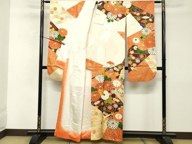 平和屋着物■豪華振袖 駒刺繍 吉祥花文 金彩 正絹 逸品 DABE2525cd