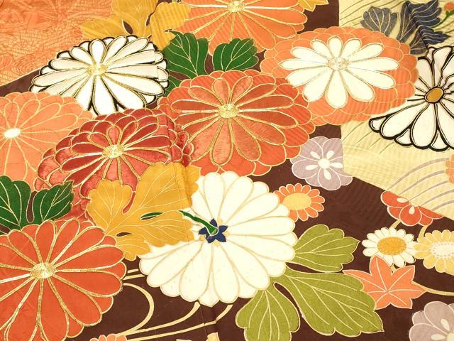 平和屋着物■豪華振袖 駒刺繍 吉祥花文 金彩 正絹 逸品 DABE2525cd