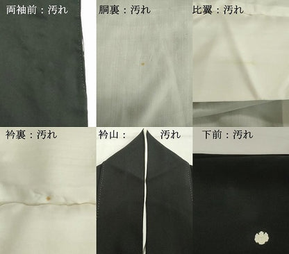 平和屋着物■豪華黒留袖　刺繍　雪輪花文　金彩　正絹　逸品　DABE2528cd