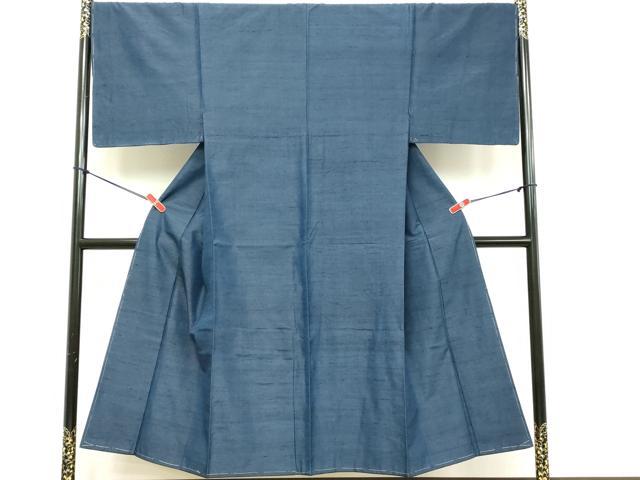 平和屋着物■上質な紬　横段文　正絹　逸品　DABE2544cd