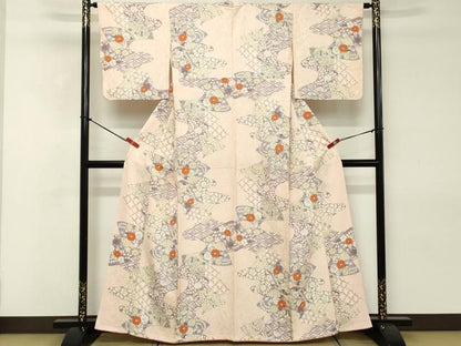 平和屋着物■上質な小紋　辻が花　正絹　逸品　DABE2546cd