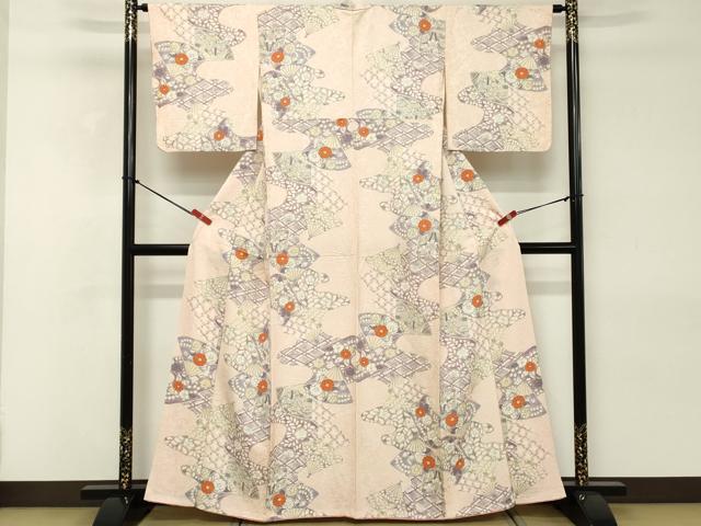 平和屋着物■上質な小紋　辻が花　正絹　逸品　DABE2546cd