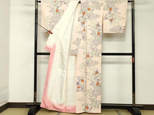 平和屋着物■上質な小紋　辻が花　正絹　逸品　DABE2546cd