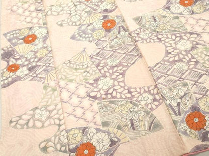 平和屋着物■上質な小紋　辻が花　正絹　逸品　DABE2546cd