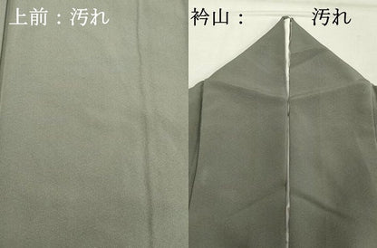 平和屋着物■上質な色無地　鉛色　正絹　逸品　DABE2552cd
